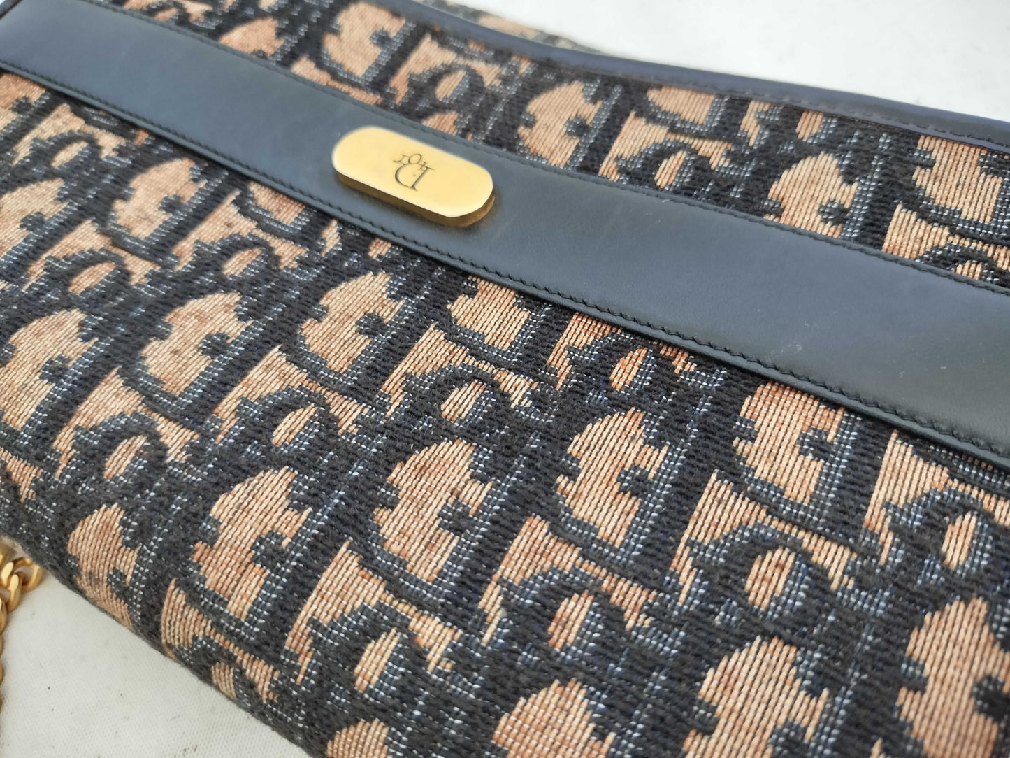 Dior Trotter Vintage Christian Dior Trotter Chain Shoulder Bag