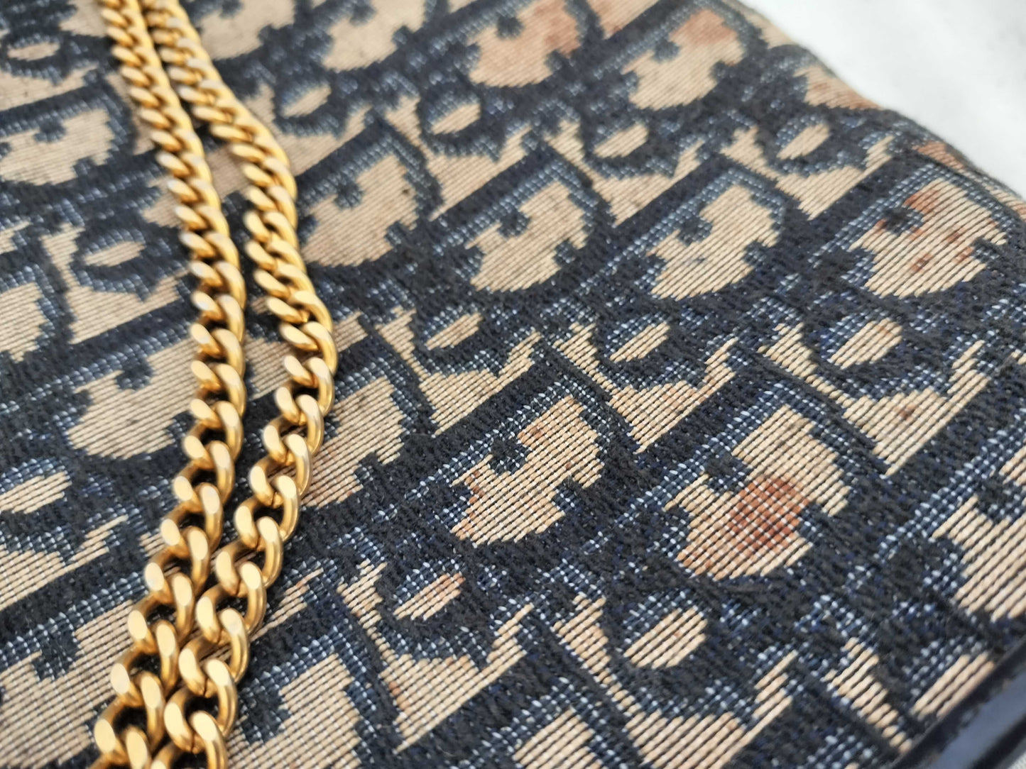 Dior Trotter Vintage Christian Dior Trotter Chain Shoulder Bag