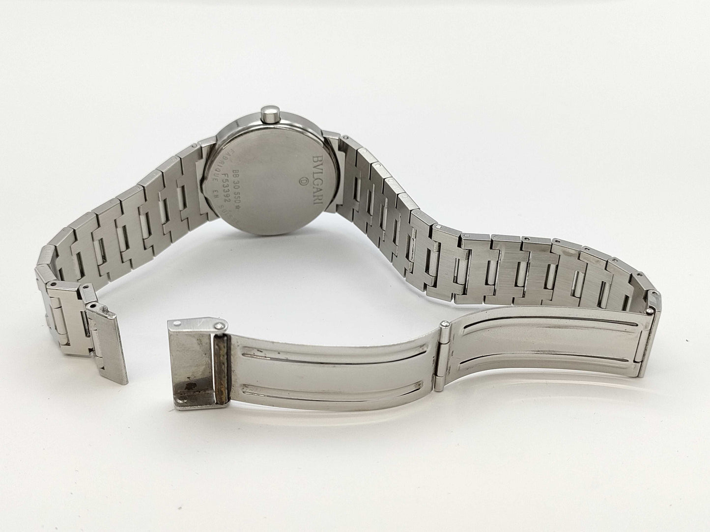 BVLGARI BB30SSD F53392 Quartz Black Dial Women's Watch