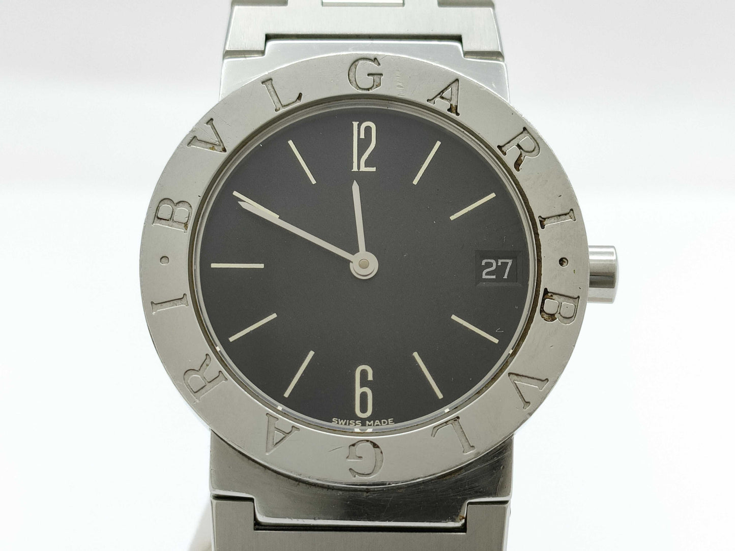BVLGARI BB30SSD F53392 Quartz Black Dial Women's Watch