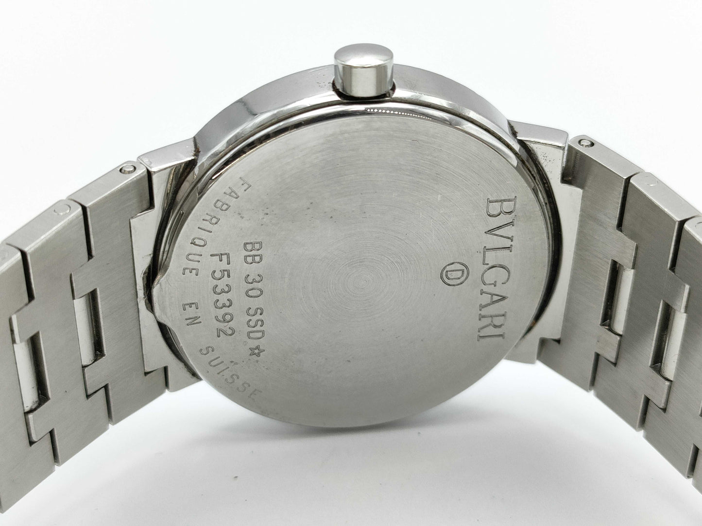 BVLGARI BB30SSD F53392 Quartz Black Dial Women's Watch
