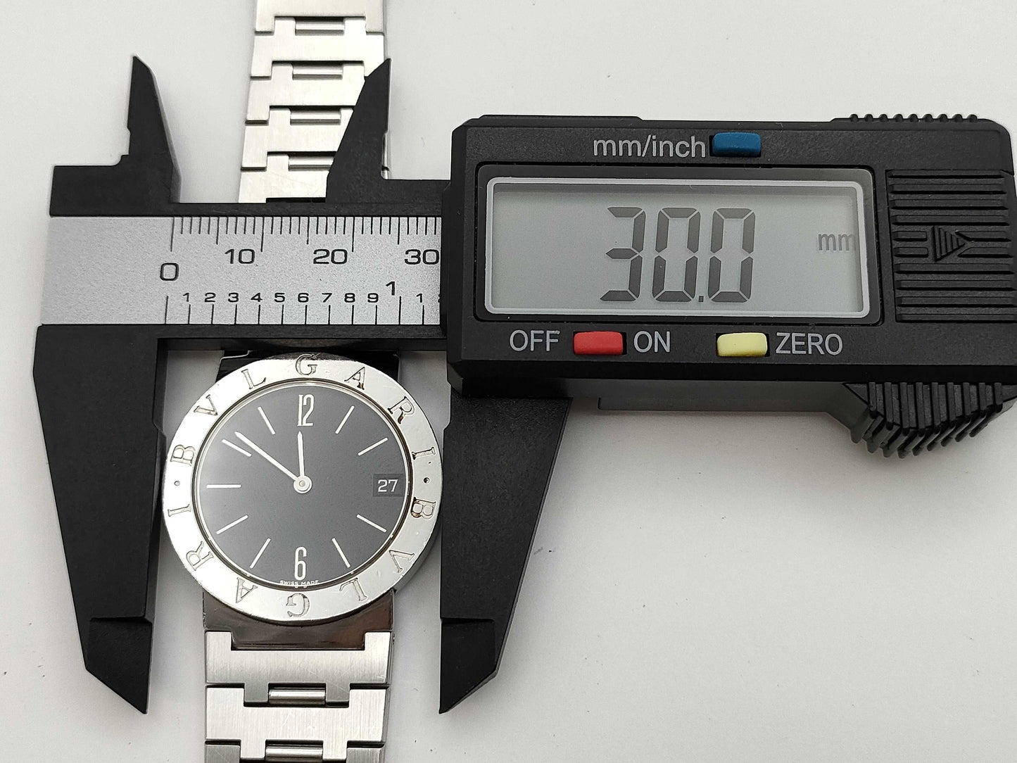 BVLGARI BB30SSD F53392 Quartz Black Dial Women's Watch