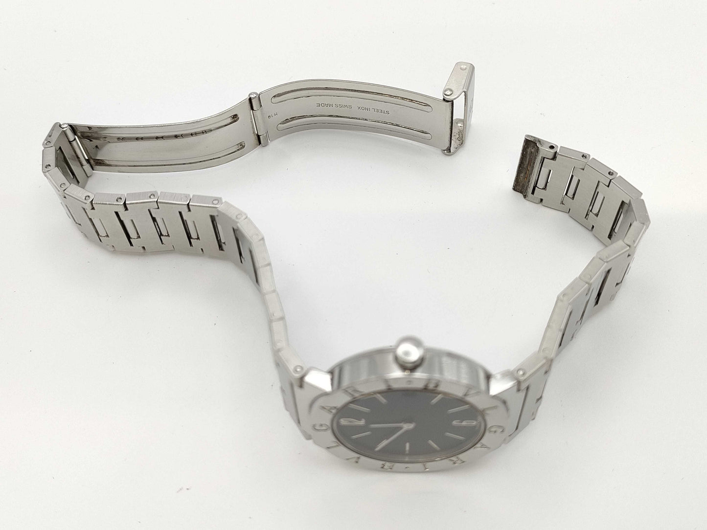 BVLGARI BB30SSD F53392 Quartz Black Dial Women's Watch