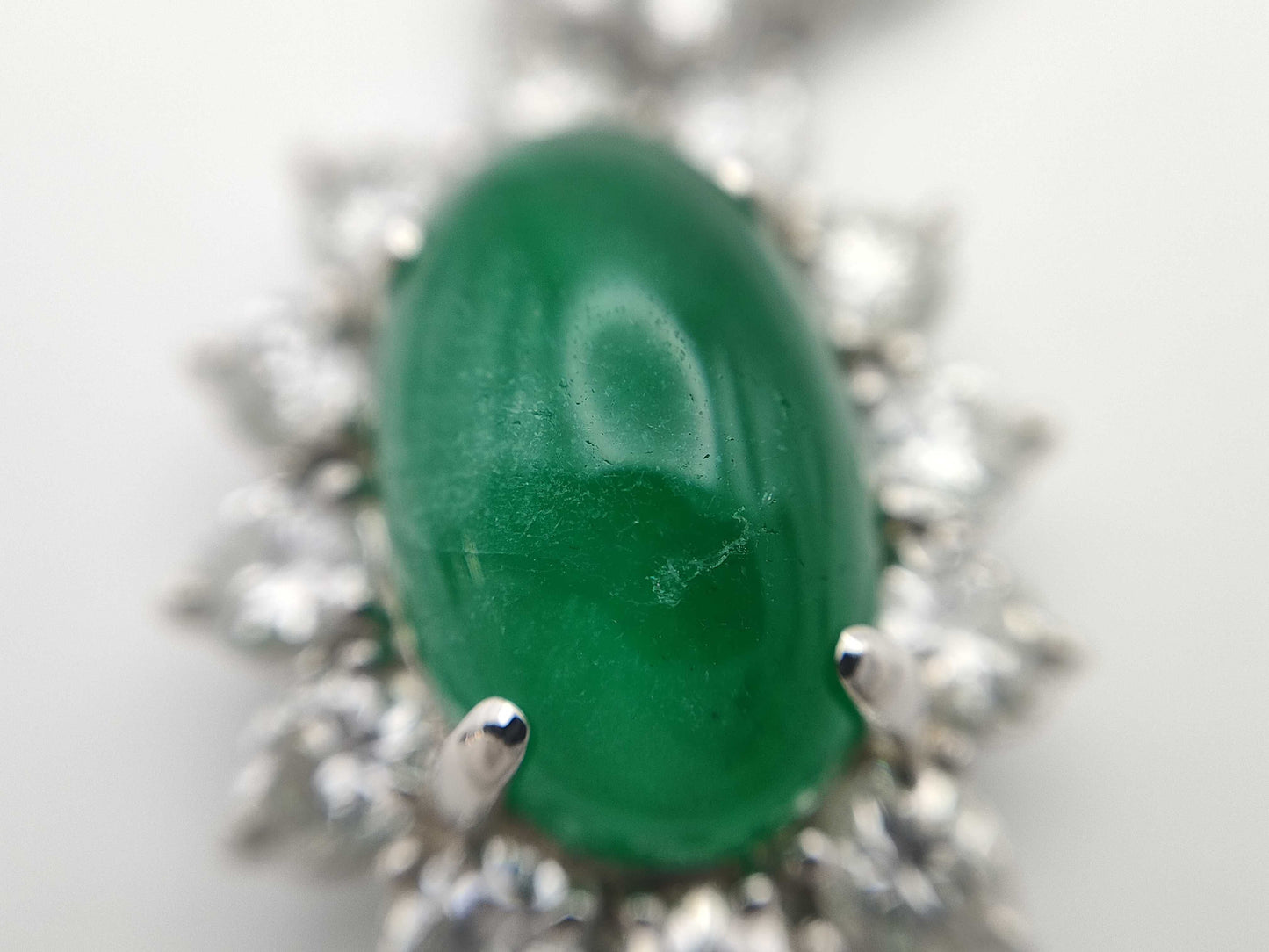 E9.86ct D3.90ct PT900/PT850 25.6g Necklace