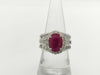 Colored Stone 2.780ct D1.62ct PT900 16.4g Ring