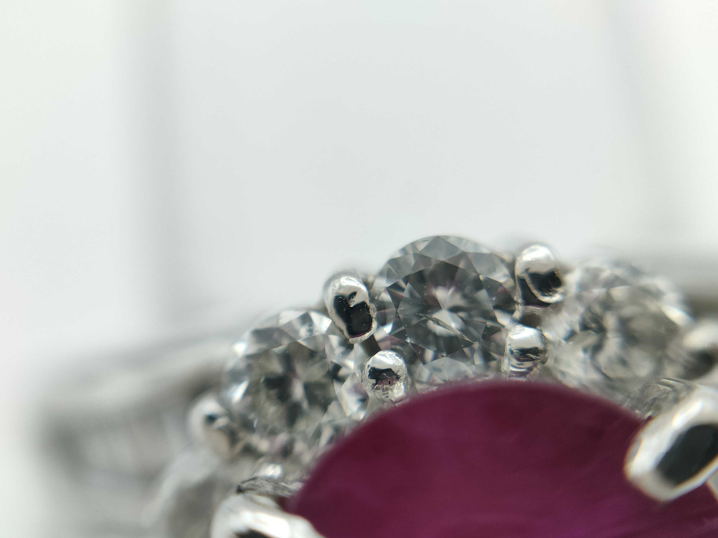 Colored Stone 2.780ct D1.62ct PT900 16.4g Ring