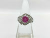 S2.27ct D1.161ct Pt900 11.4g Ring