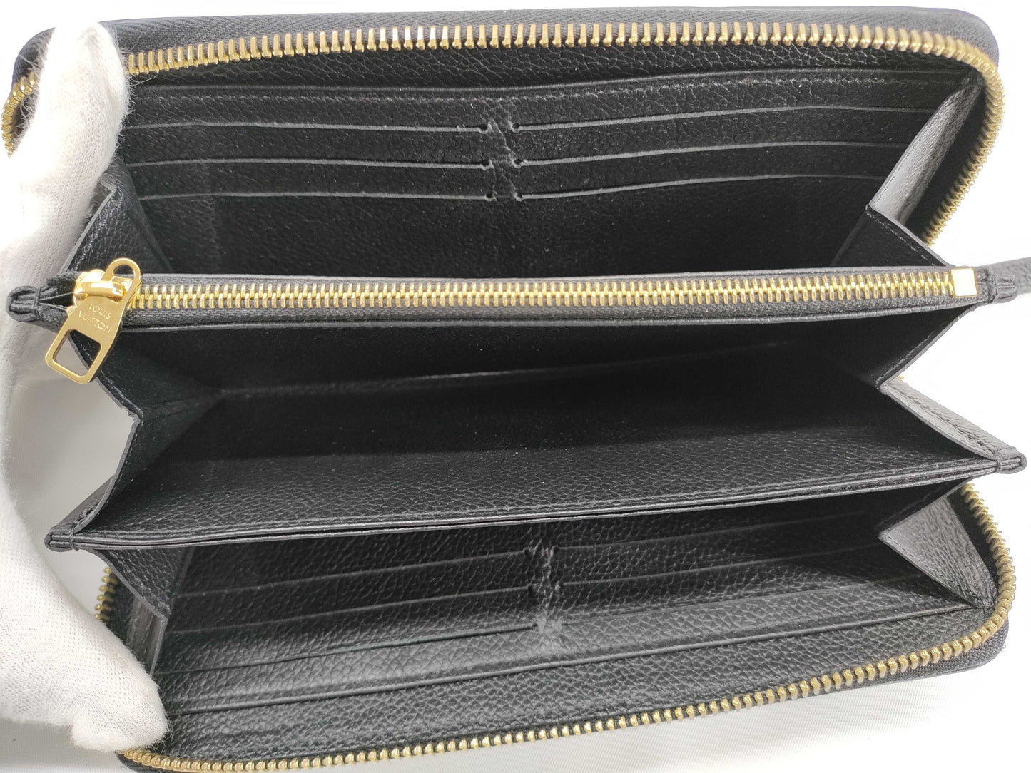 LOUIS VUITTON RFID Unverified SP3110 Louis Vuitton Monogram Empreinte Zippy Wallet Noir Round Zipper Long Wallet Black M60571 Wallet