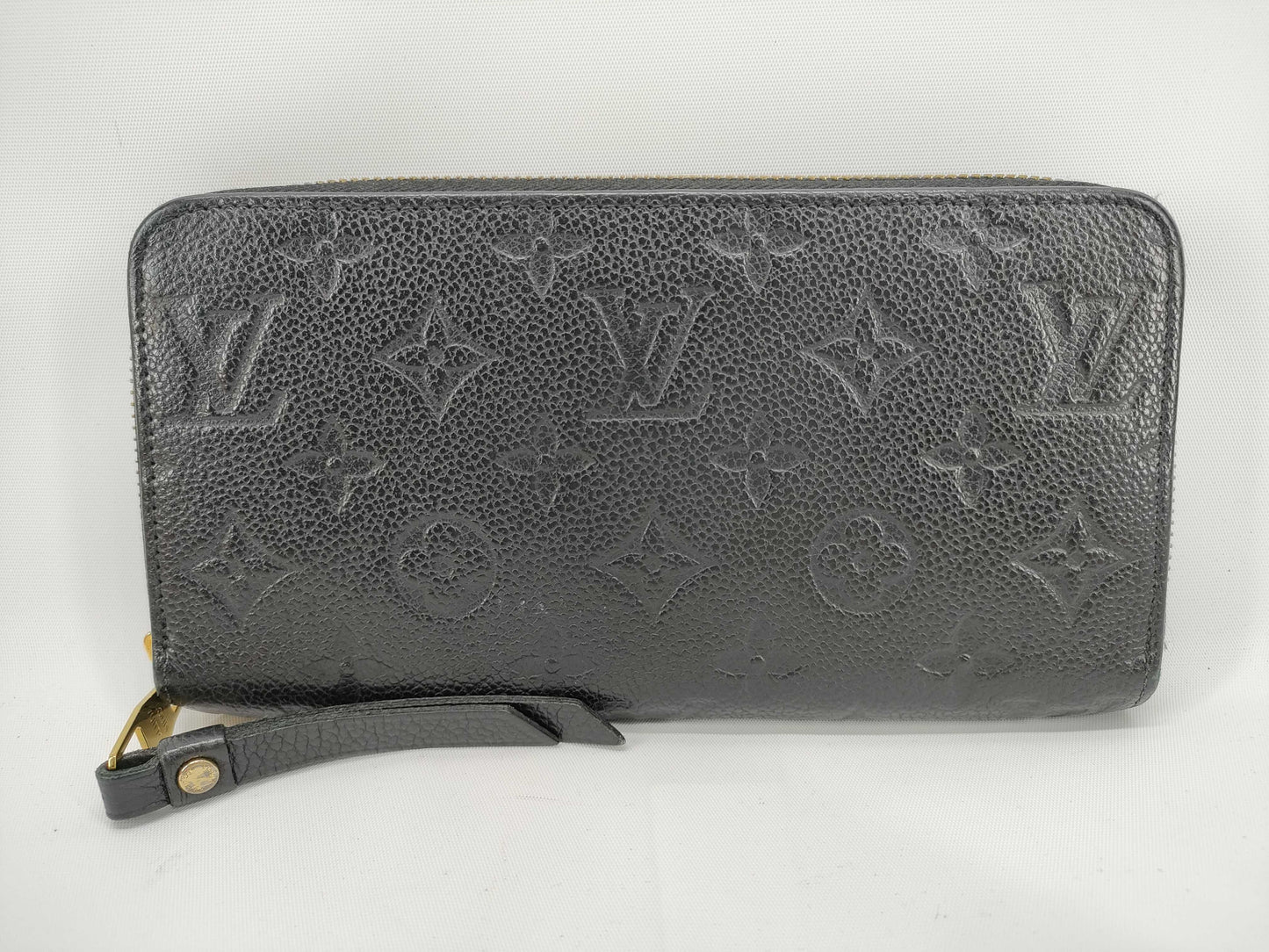 LOUIS VUITTON RFID Unverified SP3110 Louis Vuitton Monogram Empreinte Zippy Wallet Noir Round Zipper Long Wallet Black M60571 Wallet