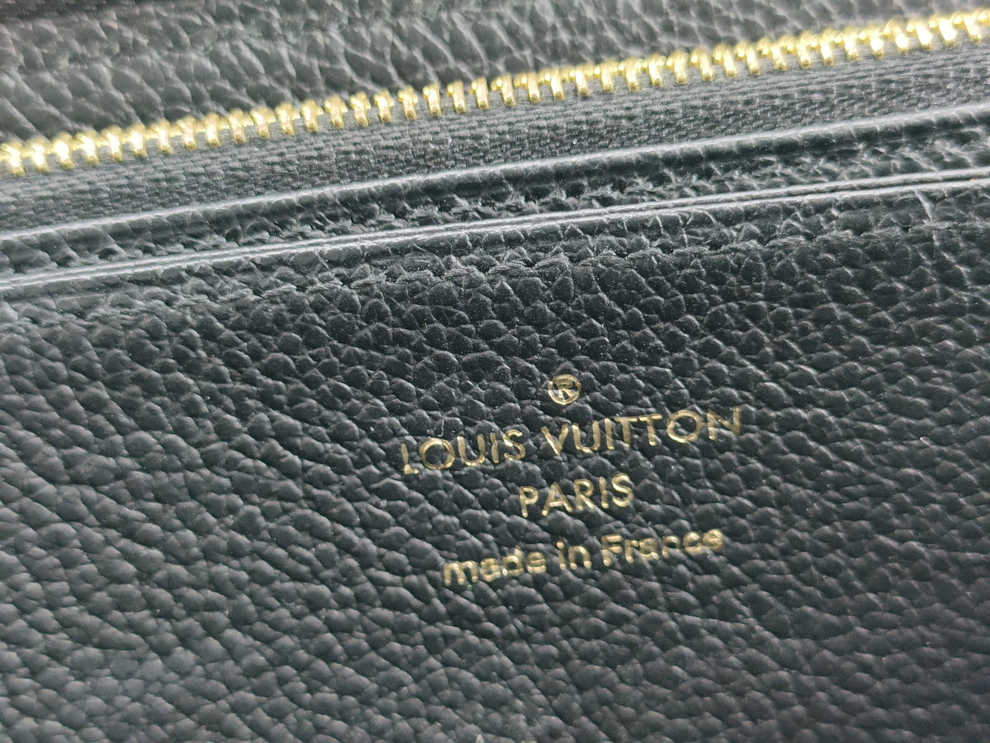 LOUIS VUITTON RFID Unverified SP3110 Louis Vuitton Monogram Empreinte Zippy Wallet Noir Round Zipper Long Wallet Black M60571 Wallet