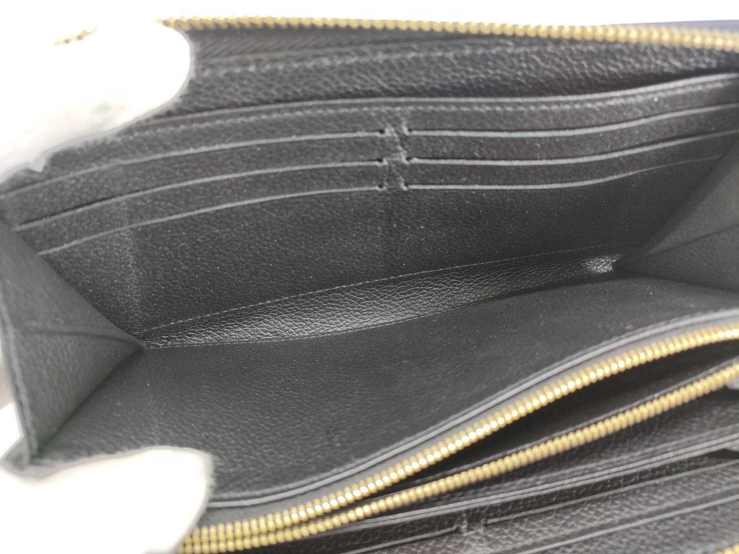 LOUIS VUITTON RFID Unverified SP3110 Louis Vuitton Monogram Empreinte Zippy Wallet Noir Round Zipper Long Wallet Black M60571 Wallet