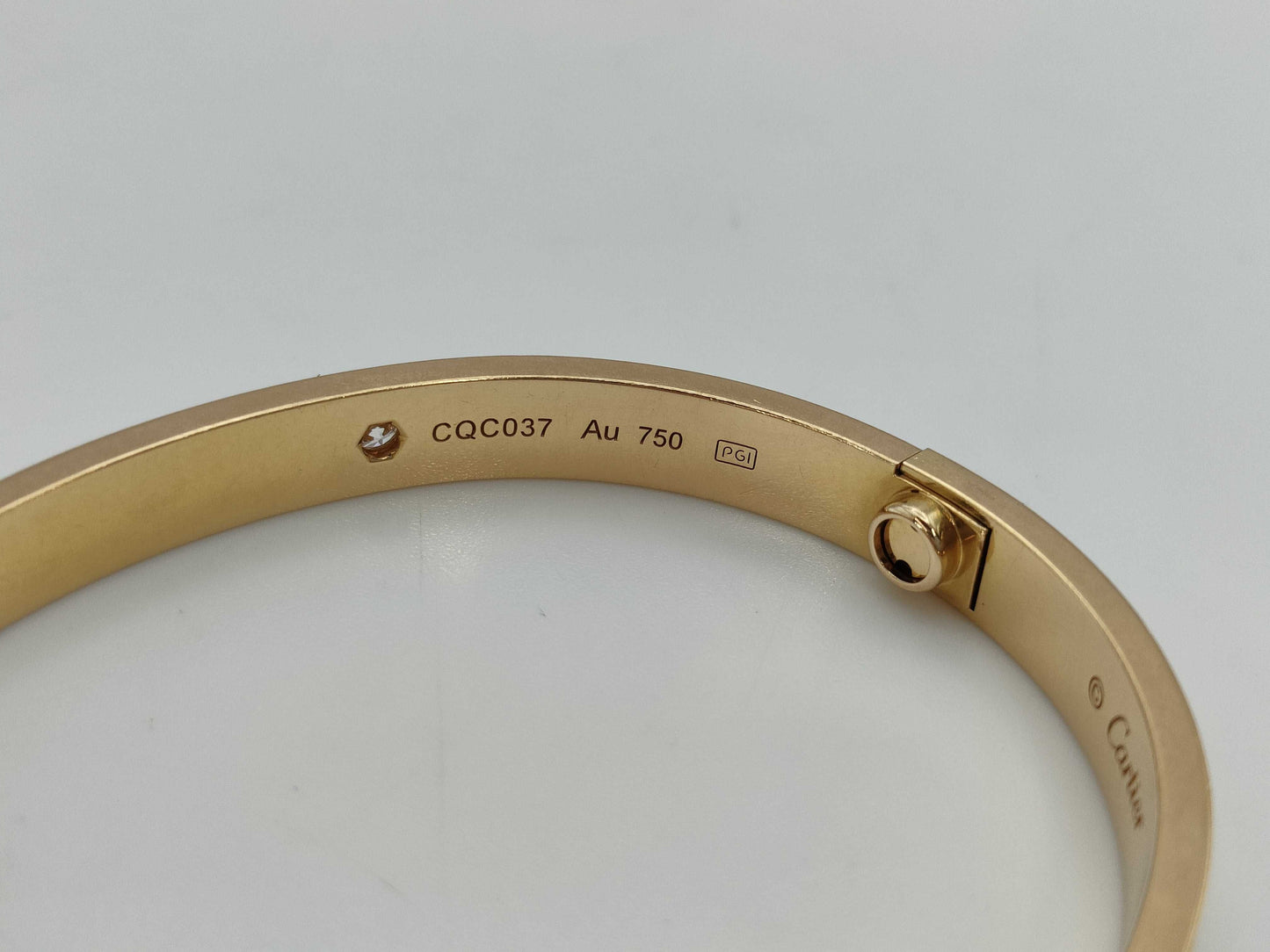 Cartier New Love Bracelet #17 4PD Au750 31.2g Bracelet/Bangle