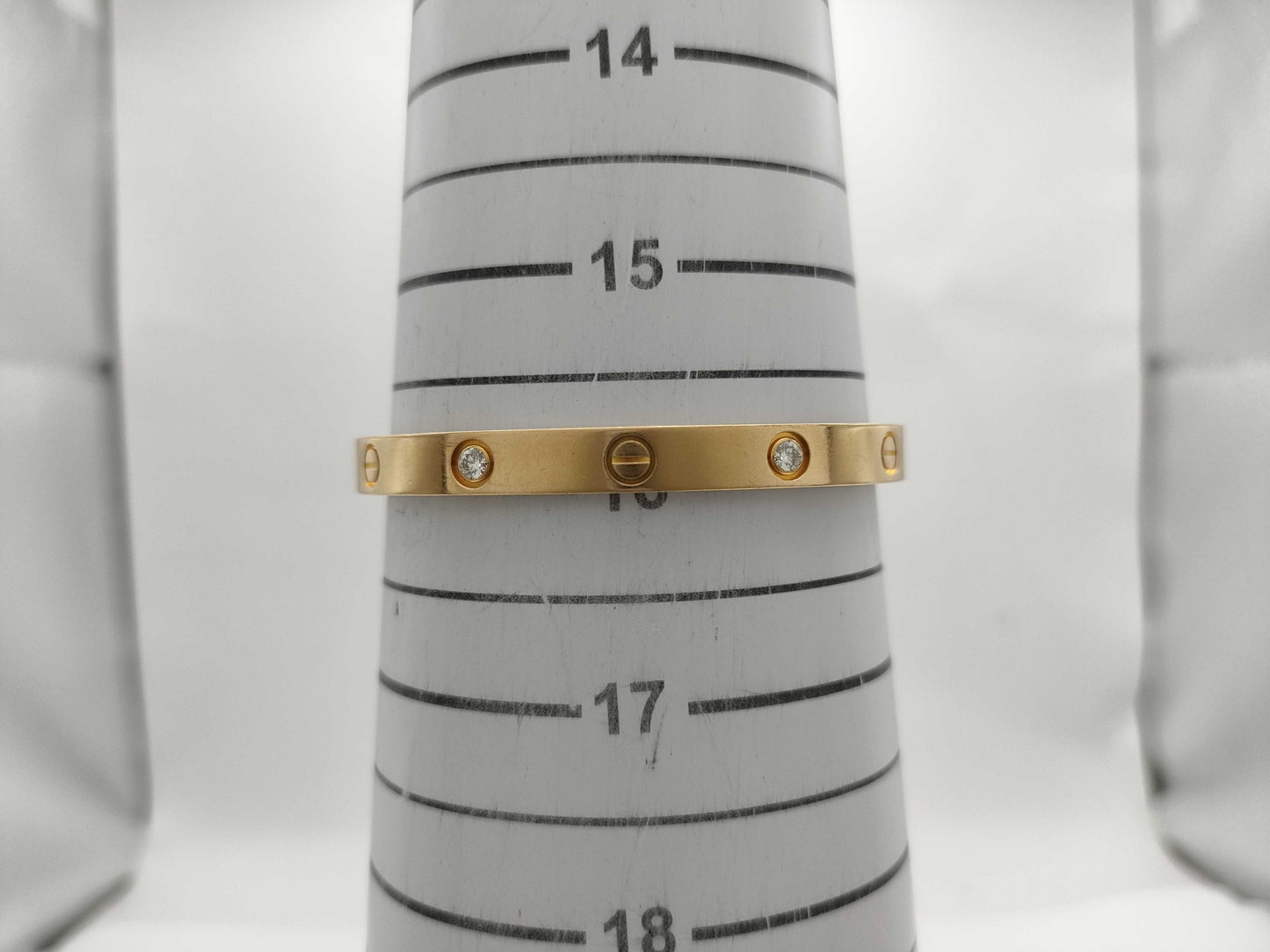 Cartier New Love Bracelet #17 4PD Au750 31.2g Bracelet/Bangle