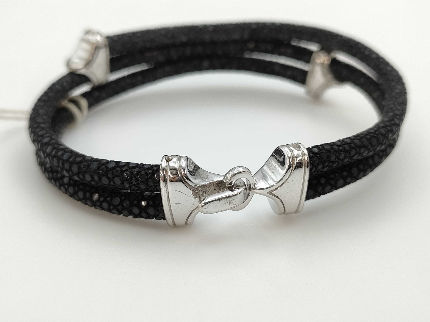 Sting HD SV/Leather Bracelet with Colored Stones 0.65 14.7g Bracelet/Bangle