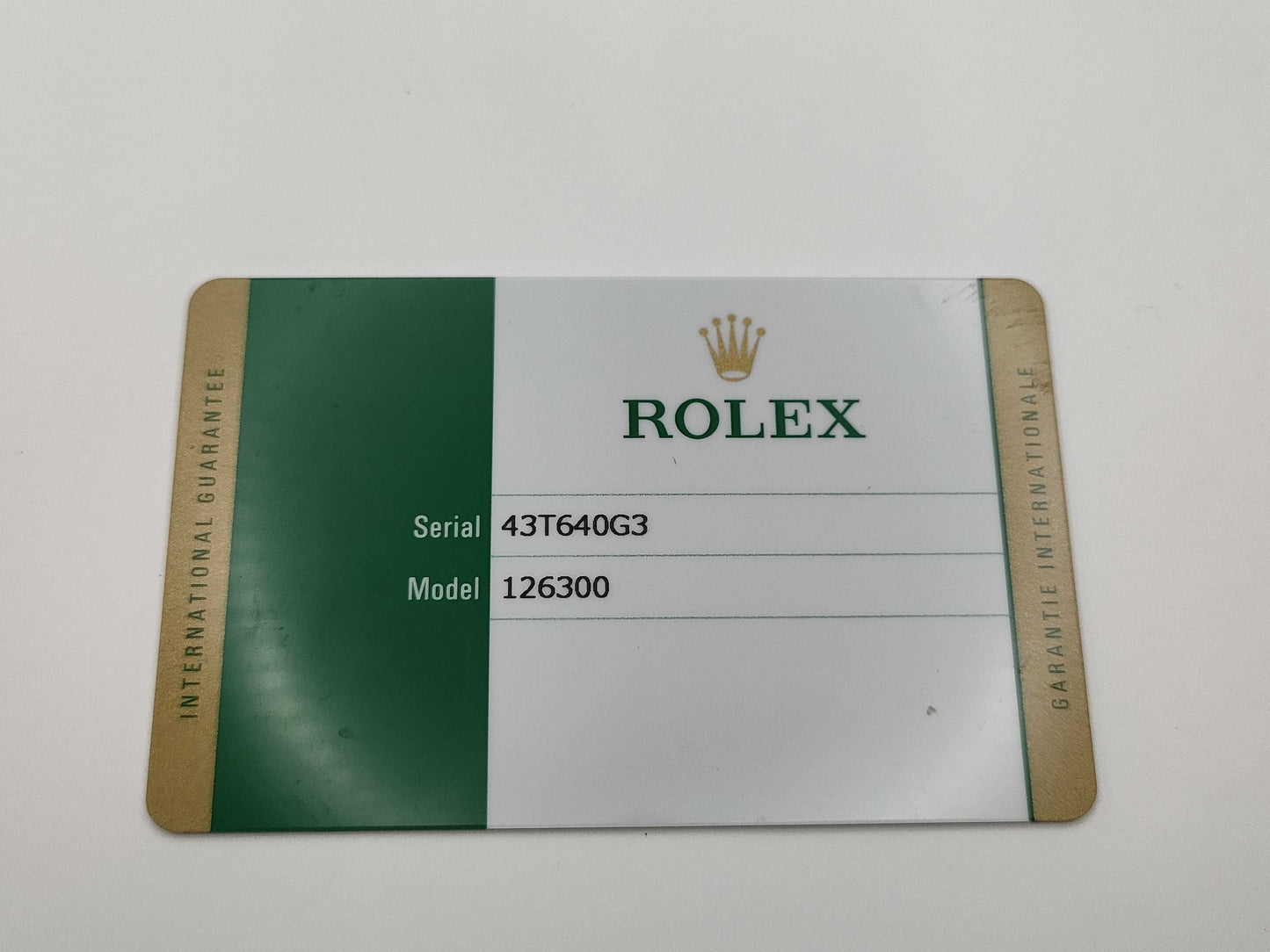 ROLEX 126300 43T640G3 Black Dial Men's Watch