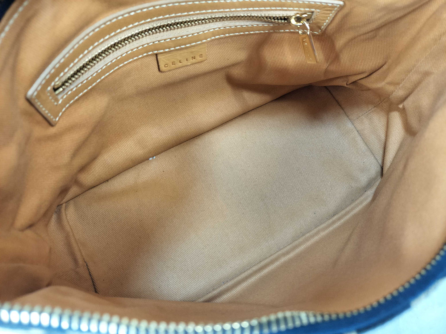 CELINE Macadam Denim Accessory Pouch