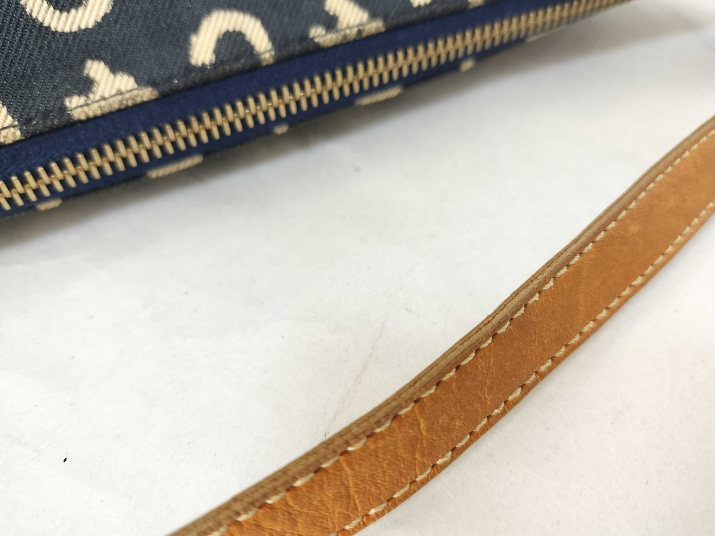 CELINE Macadam Denim Accessory Pouch