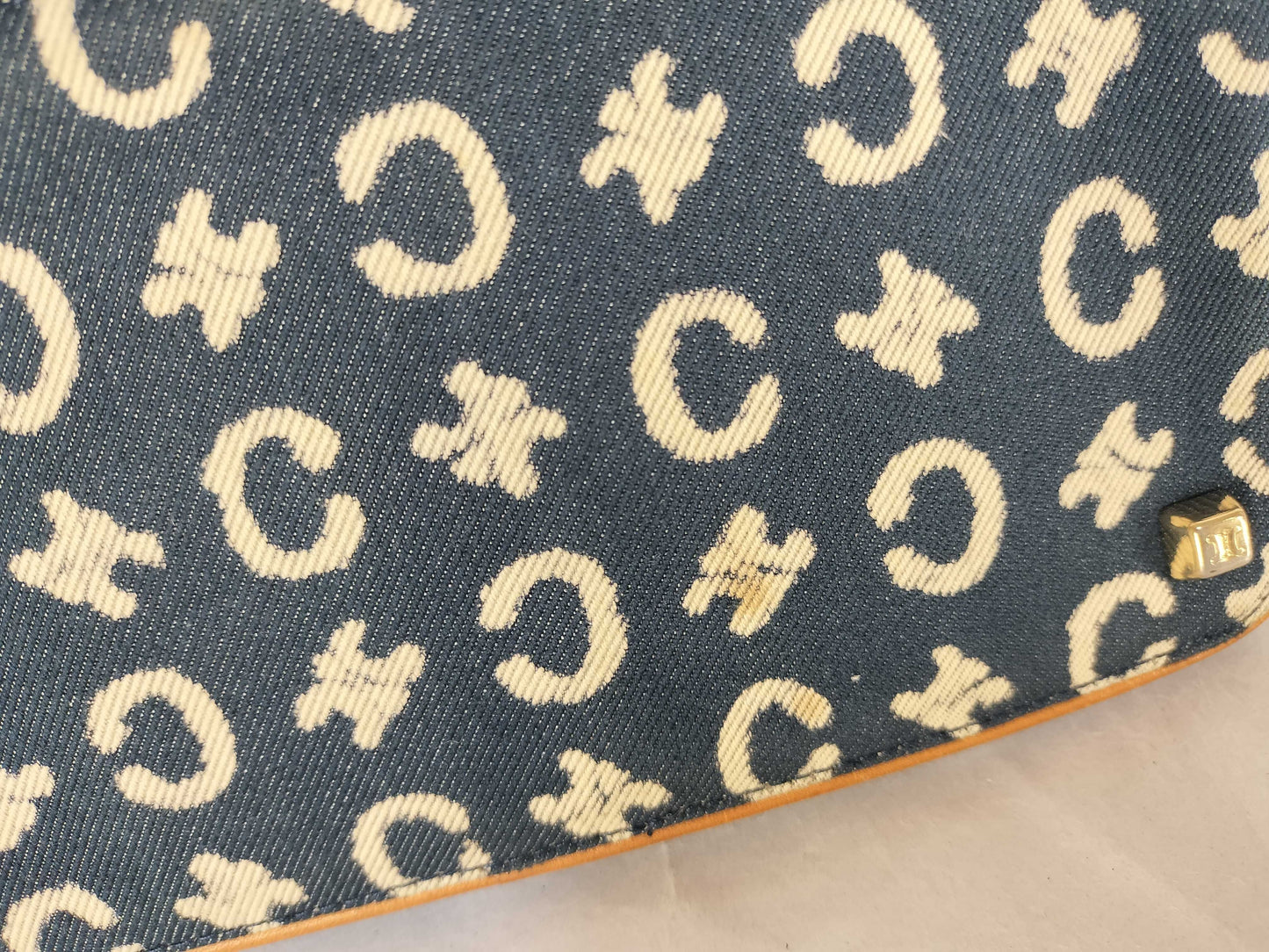 CELINE Macadam Denim Accessory Pouch