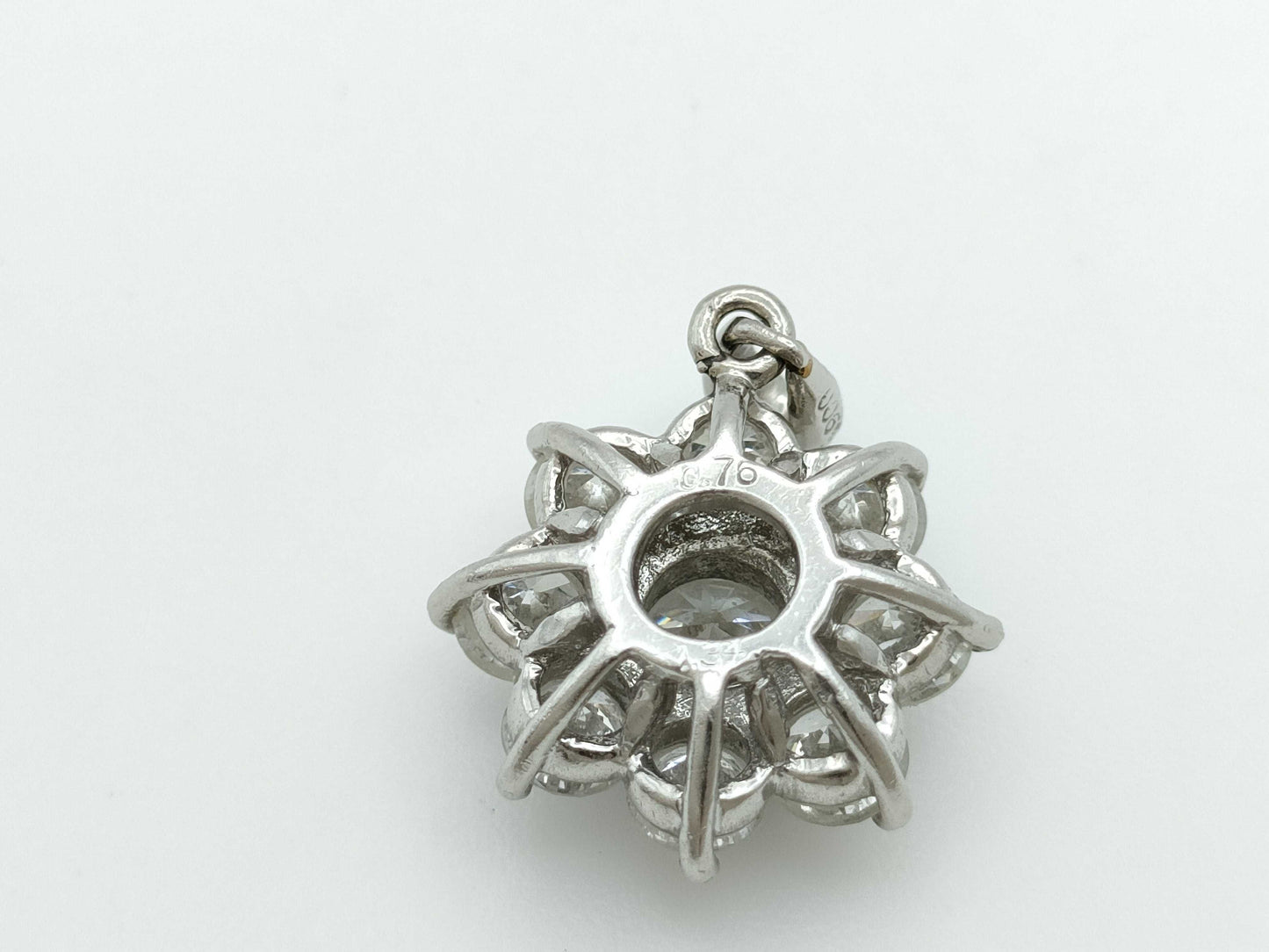 D 0.76ct FD 1.34ct PT900 3.6g Pendant Top