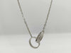 Cartier Baby Love Diamond Necklace in WG 750, 6.9g