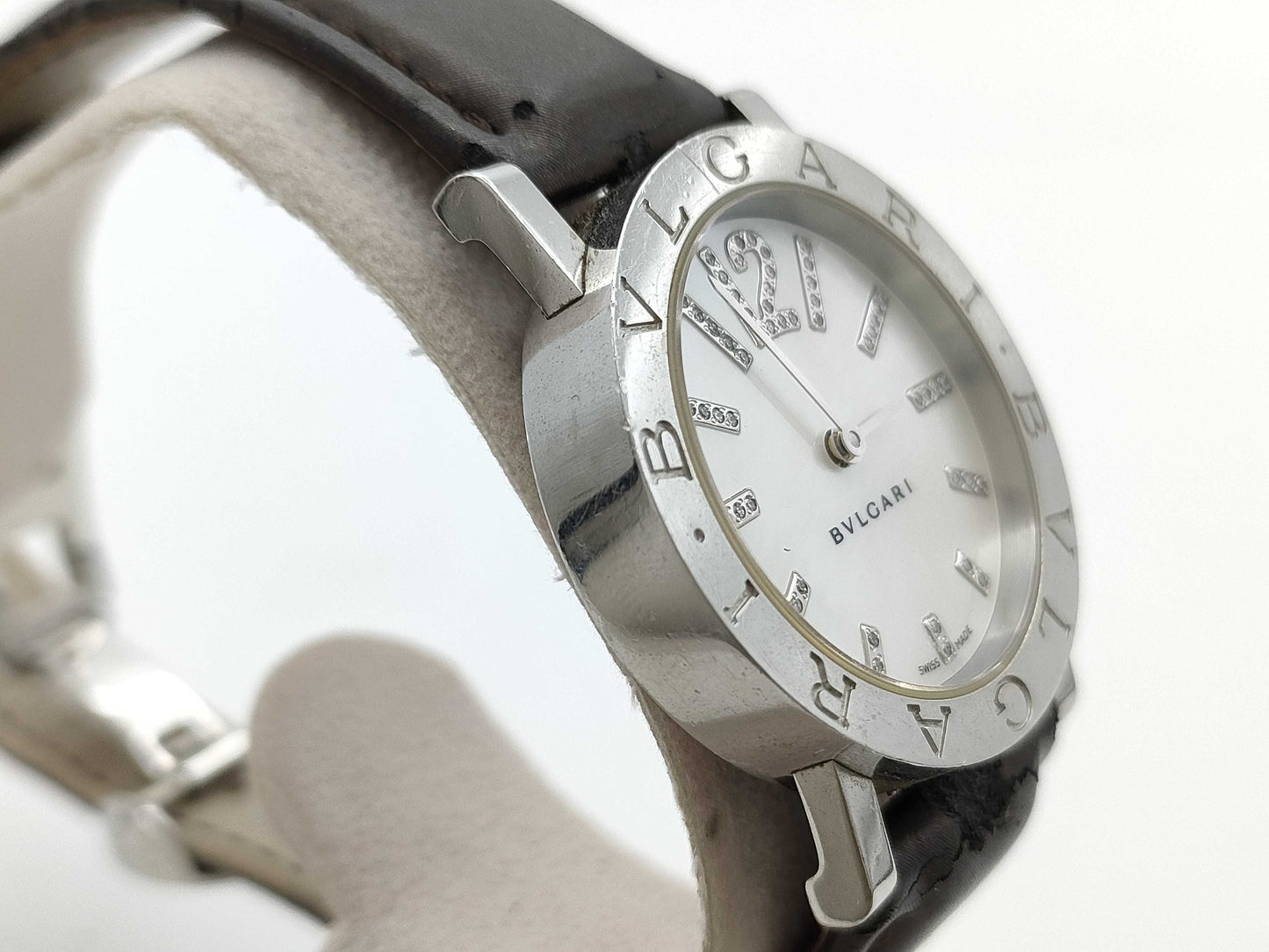 BVLGARI BB33SL D14882 Automatic Shell Dial Boys' Watch
