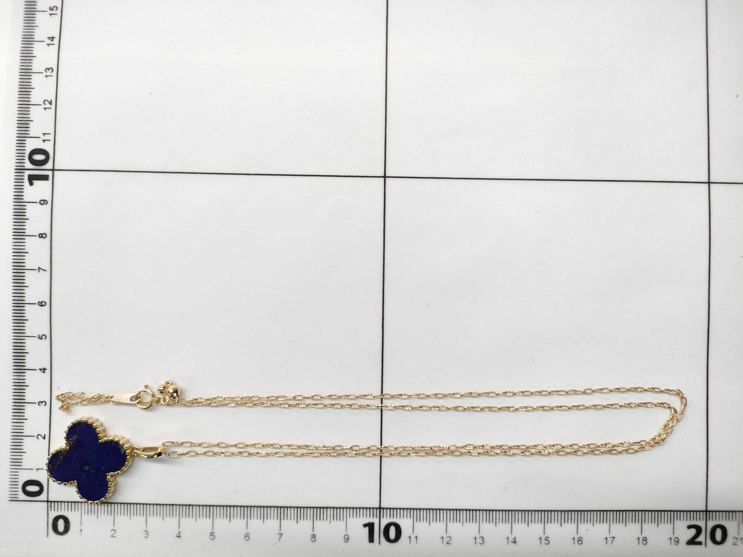 Colored Stone Necklace, 18K Gold, 9.8g