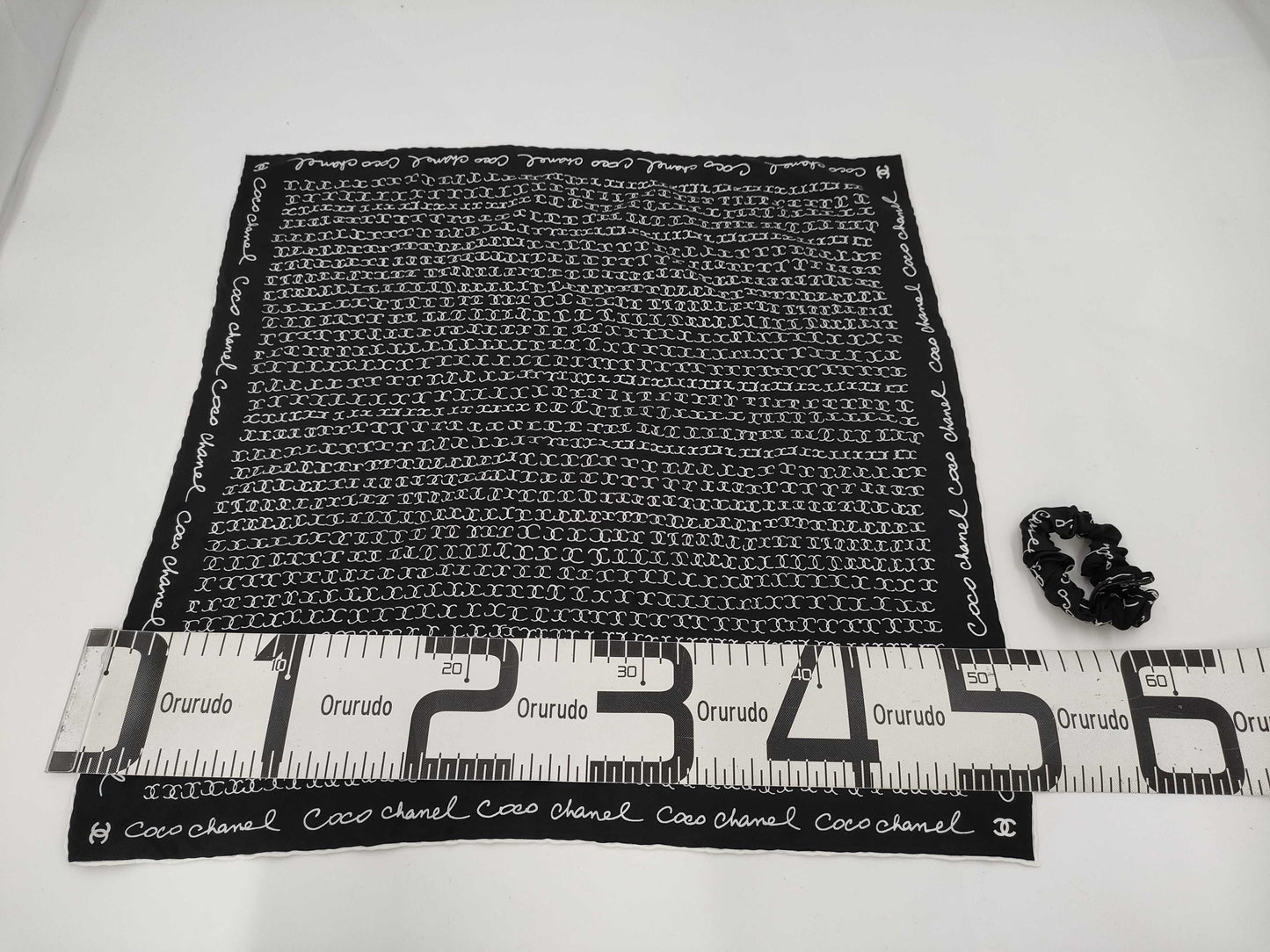 CHANEL Camellia Scarf 22K Coco Mark Other Accessories