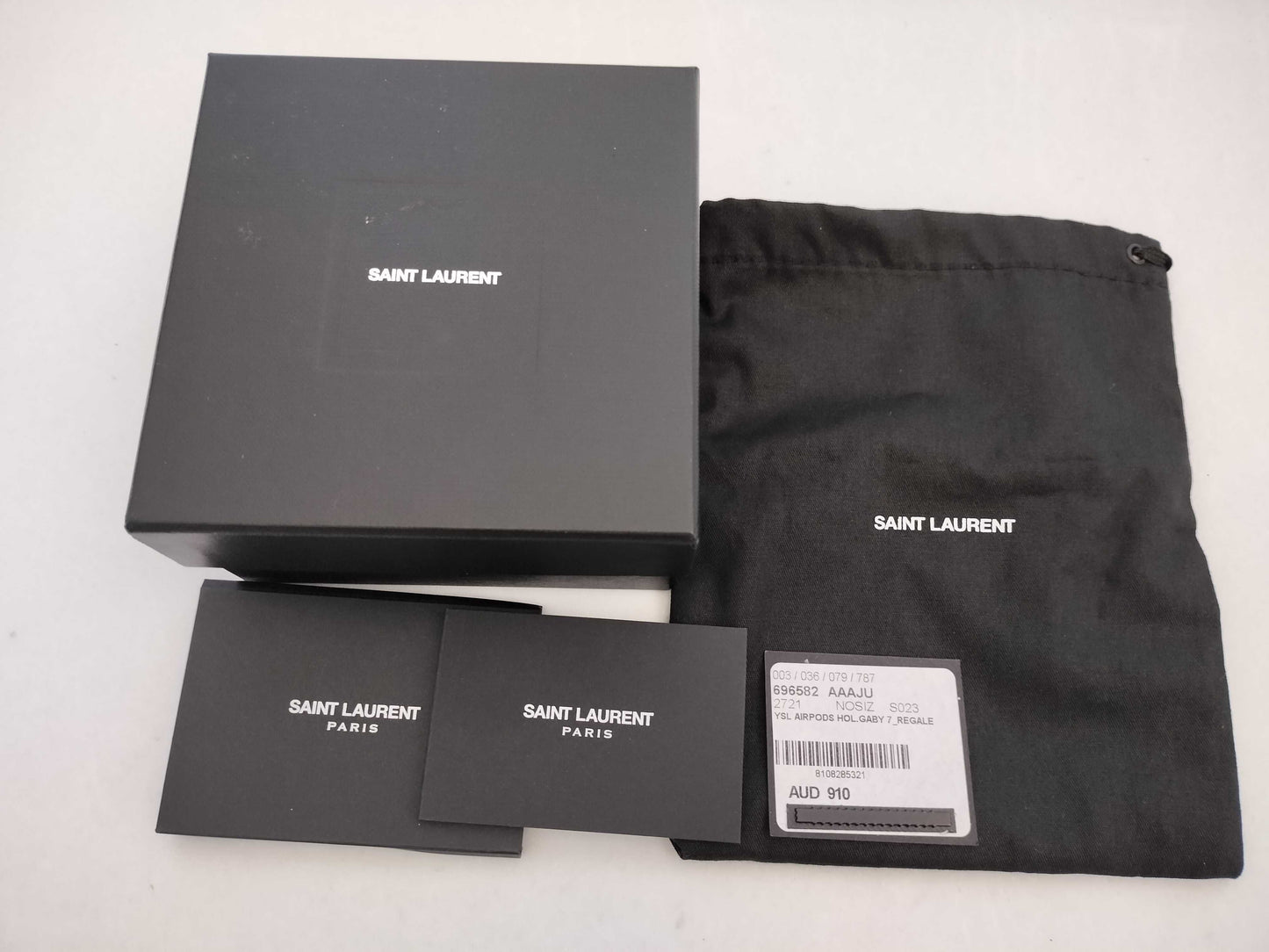 SAINT LAURENT Unused AirPods Case and Other Accessories