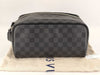 LOUIS VUITTON Damier Graphite RFID Dopp Kid Handbag