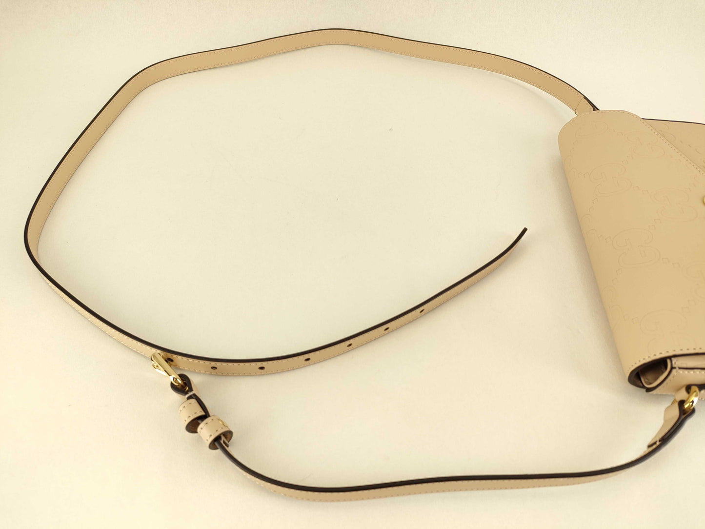 GUCCI GG Unused Shoulder Bag GG Leather Shoulder Bag