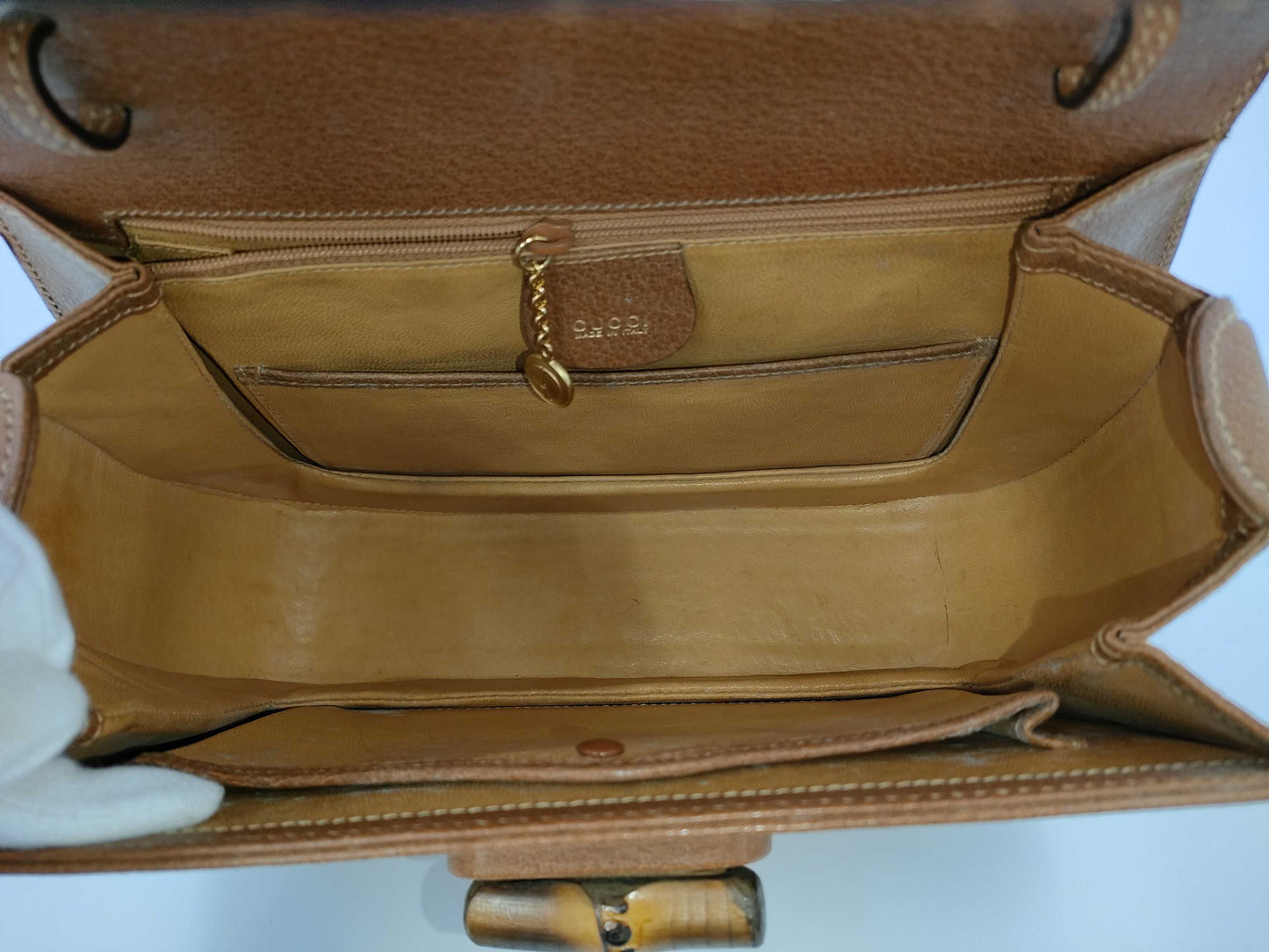 GUCCI Bamboo Shoulder Bag Leather Shoulder Bag