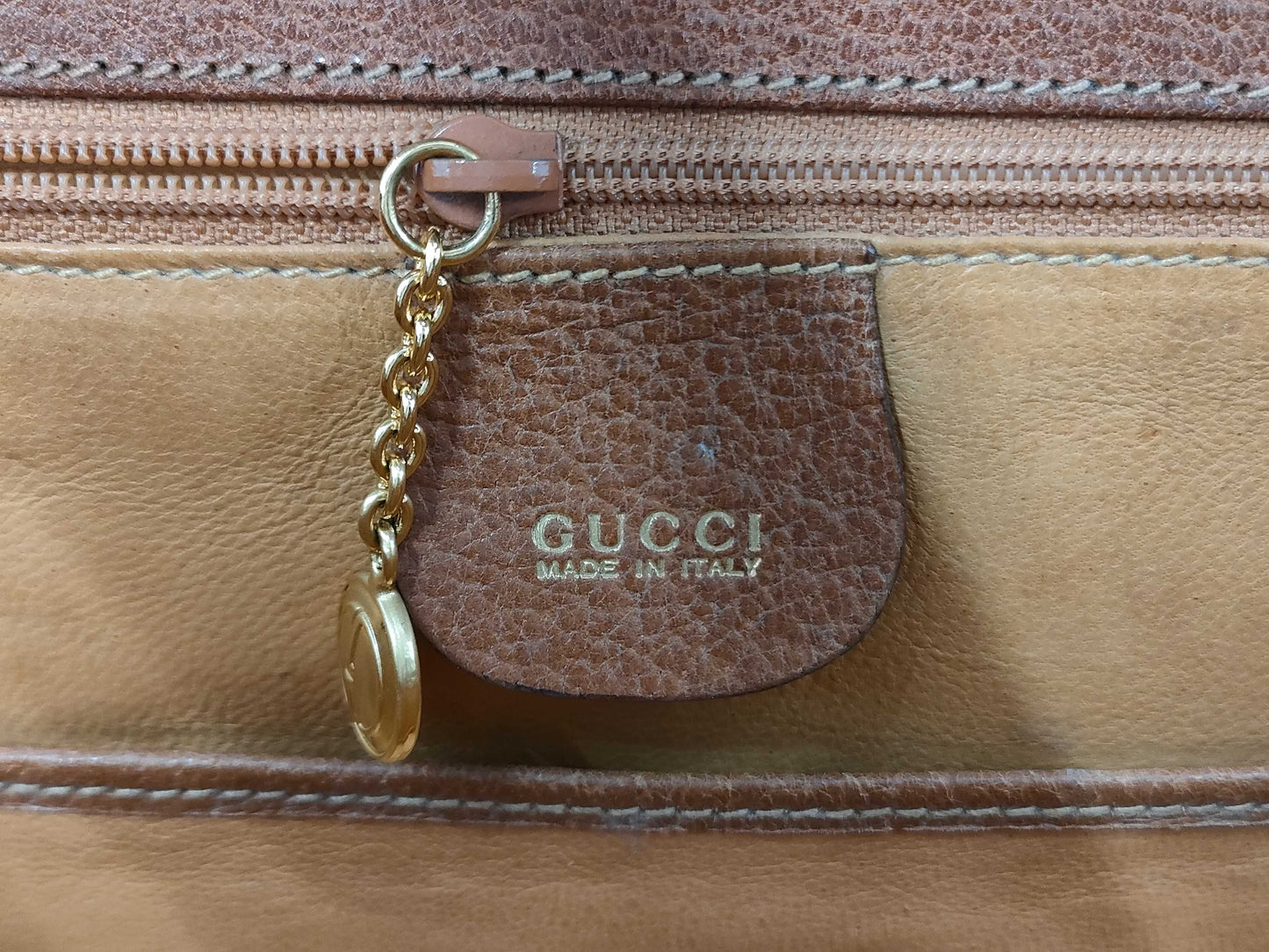 GUCCI Bamboo Shoulder Bag Leather Shoulder Bag