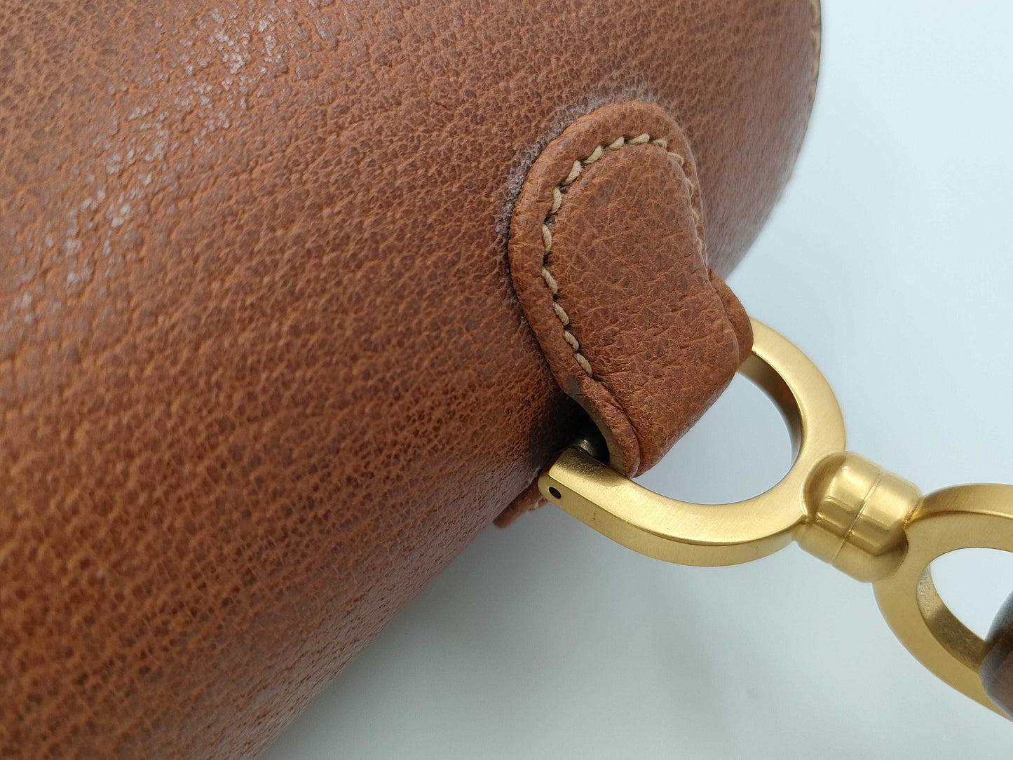 GUCCI Bamboo Shoulder Bag Leather Shoulder Bag