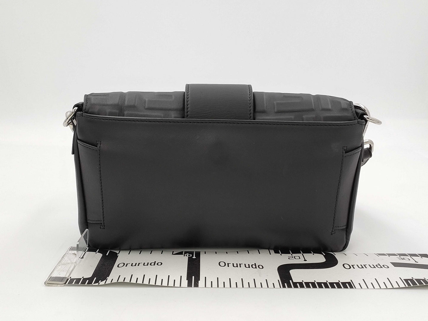 FENDI Zucca Shoulder Bag Leather Shoulder Bag