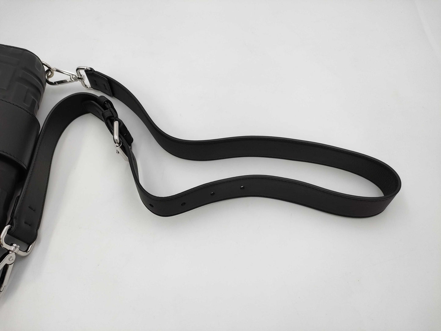 FENDI Zucca Shoulder Bag Leather Shoulder Bag