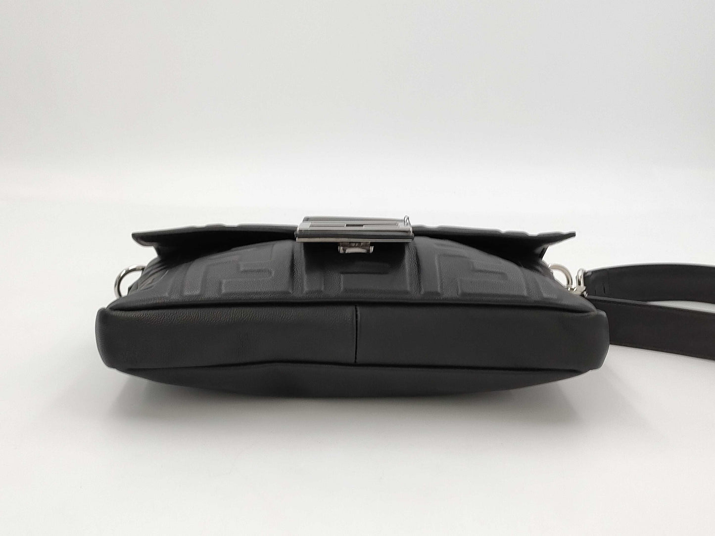 FENDI Zucca Shoulder Bag Leather Shoulder Bag