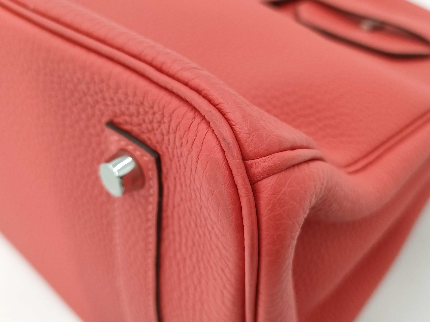 HERMES Birkin 35 Handbag Leather □R Red Handbag