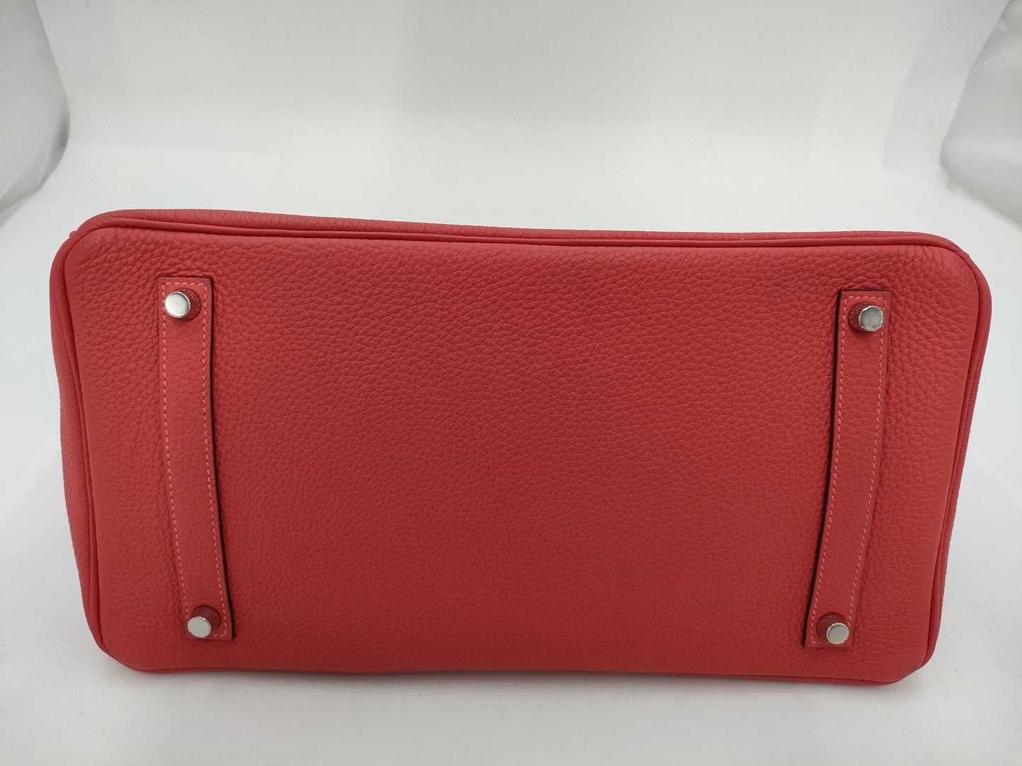 HERMES Birkin 35 Handbag Leather □R Red Handbag