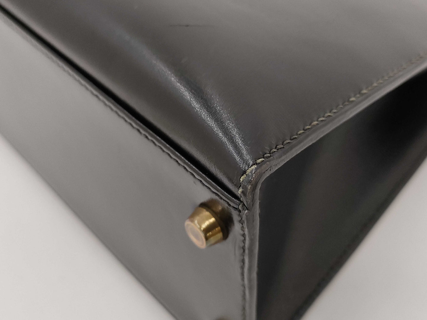 HERMES Kelly 32〇T Black Handbag
