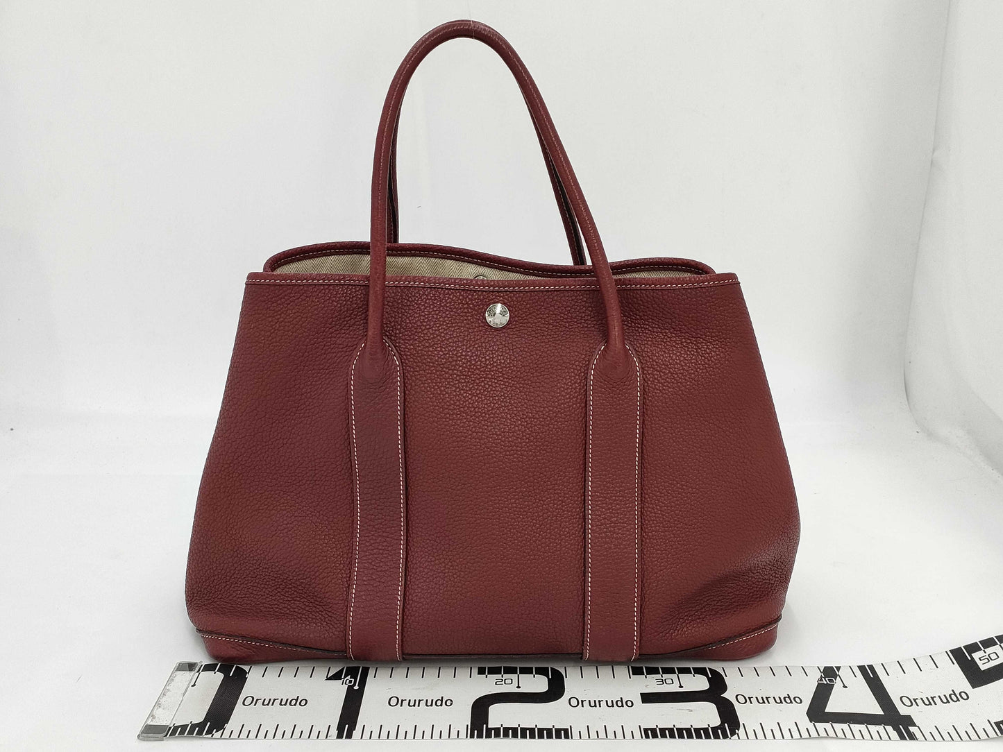 HERMES Garden Party PM Tote Bag Leather Tote Bag