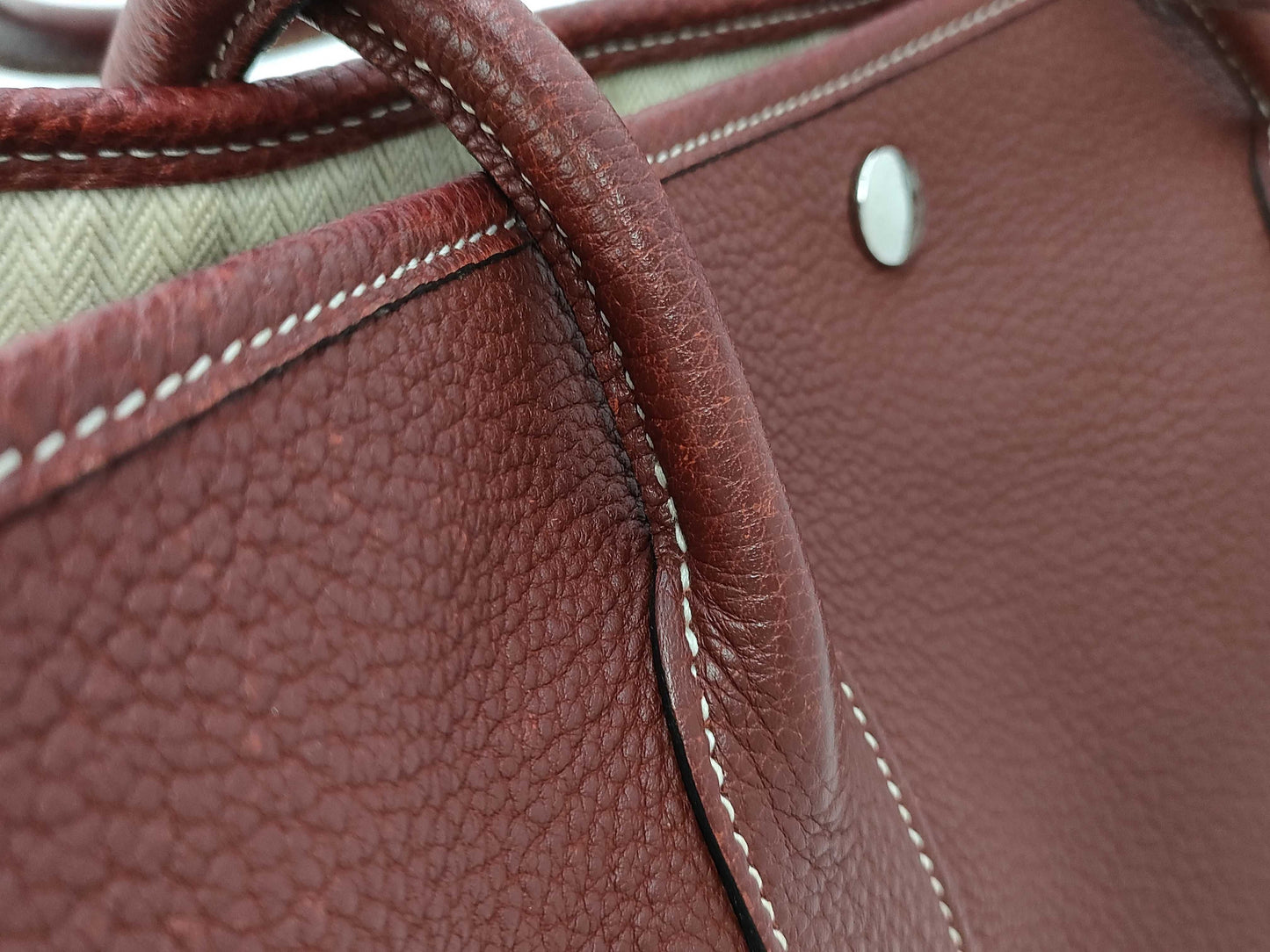 HERMES Garden Party PM Tote Bag Leather Tote Bag