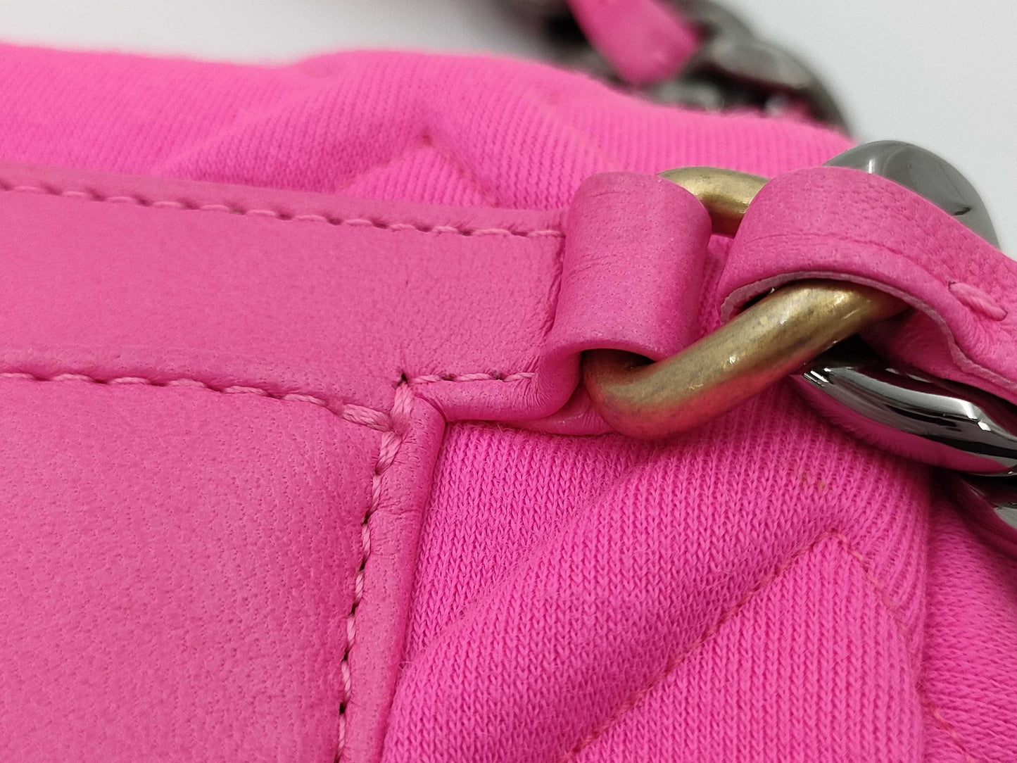 CHANEL Pink Jersey Waist Pouch