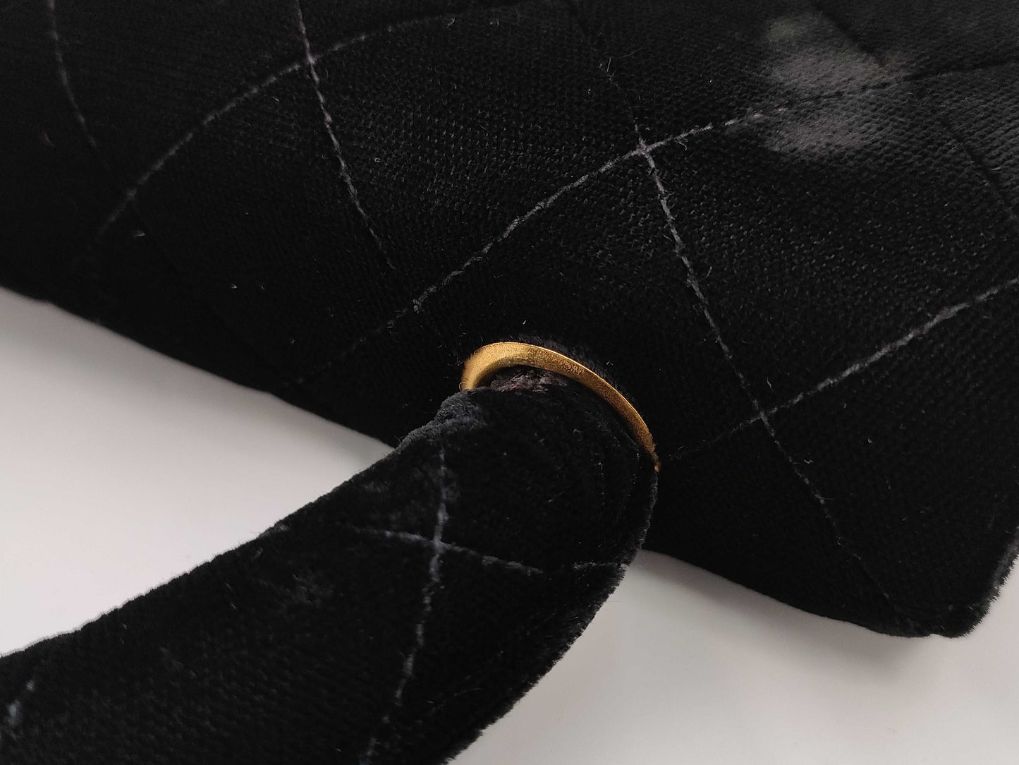 CHANEL Velvet Black Handbag