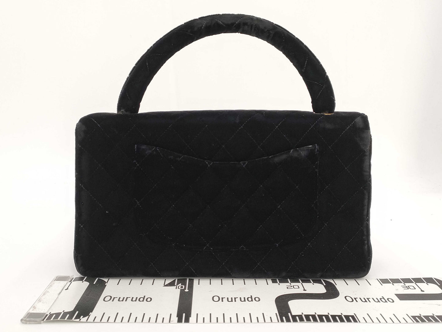 CHANEL Velvet Black Handbag