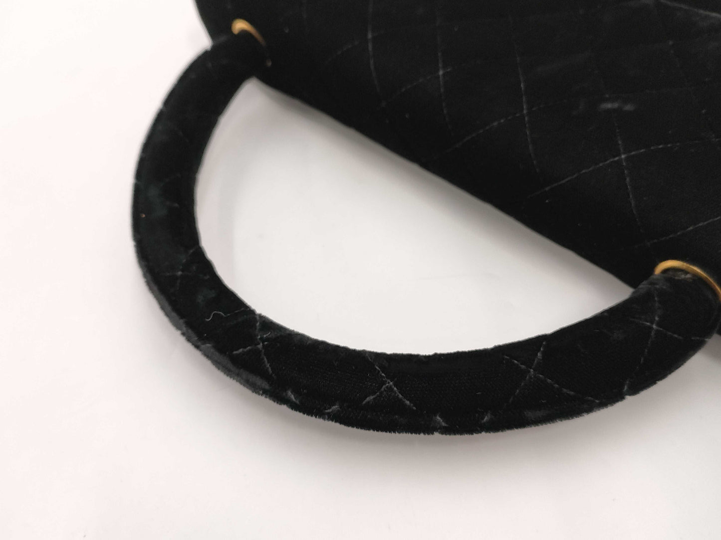 CHANEL Velvet Black Handbag