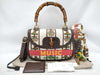 GUCCI Bamboo 100th Anniversary Canvas Handbag 681173 000926
