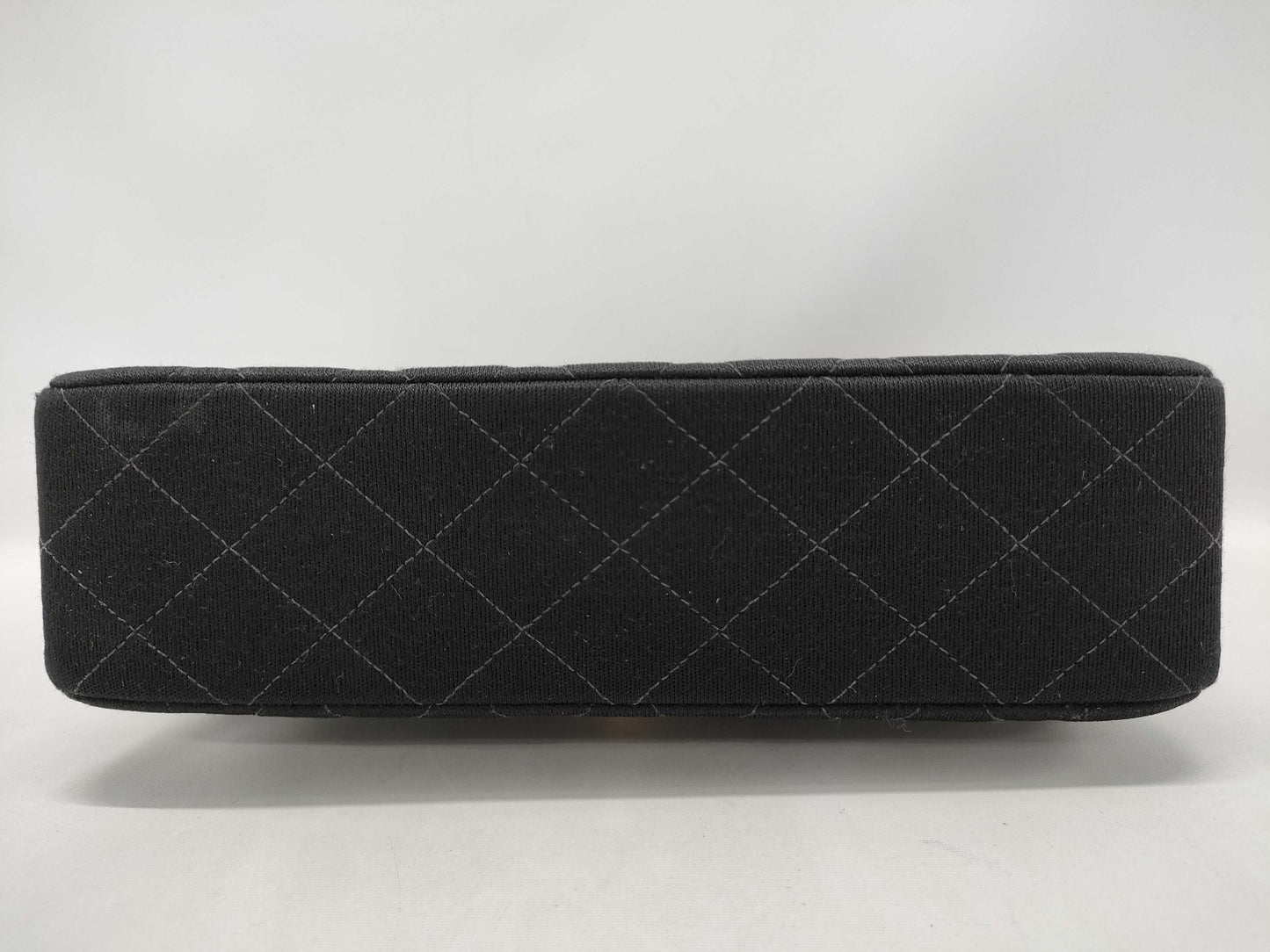 CHANEL Matelasse Double Flap Chain Cotton Black Shoulder Bag, No. 5