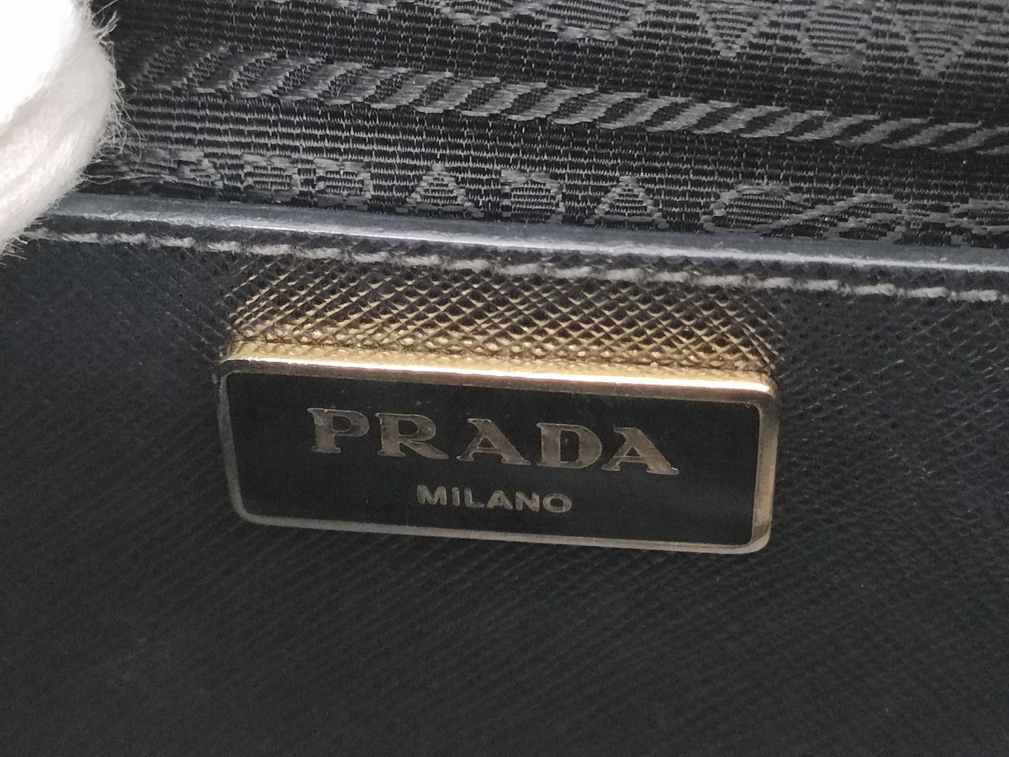 PRADA Galilea 2-way bag in Saffiano 1BA274 Black