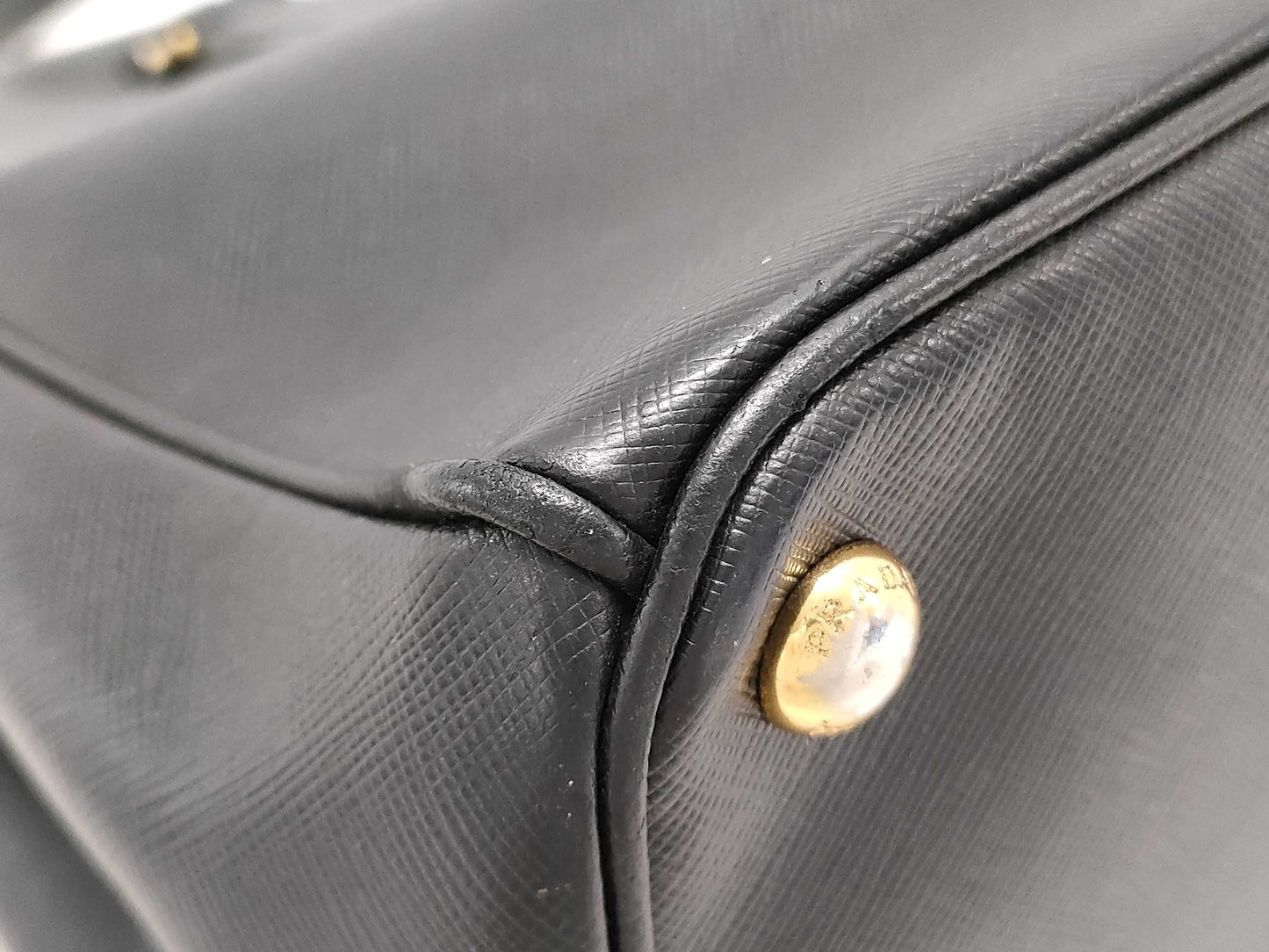 PRADA Galilea 2-way bag in Saffiano 1BA274 Black