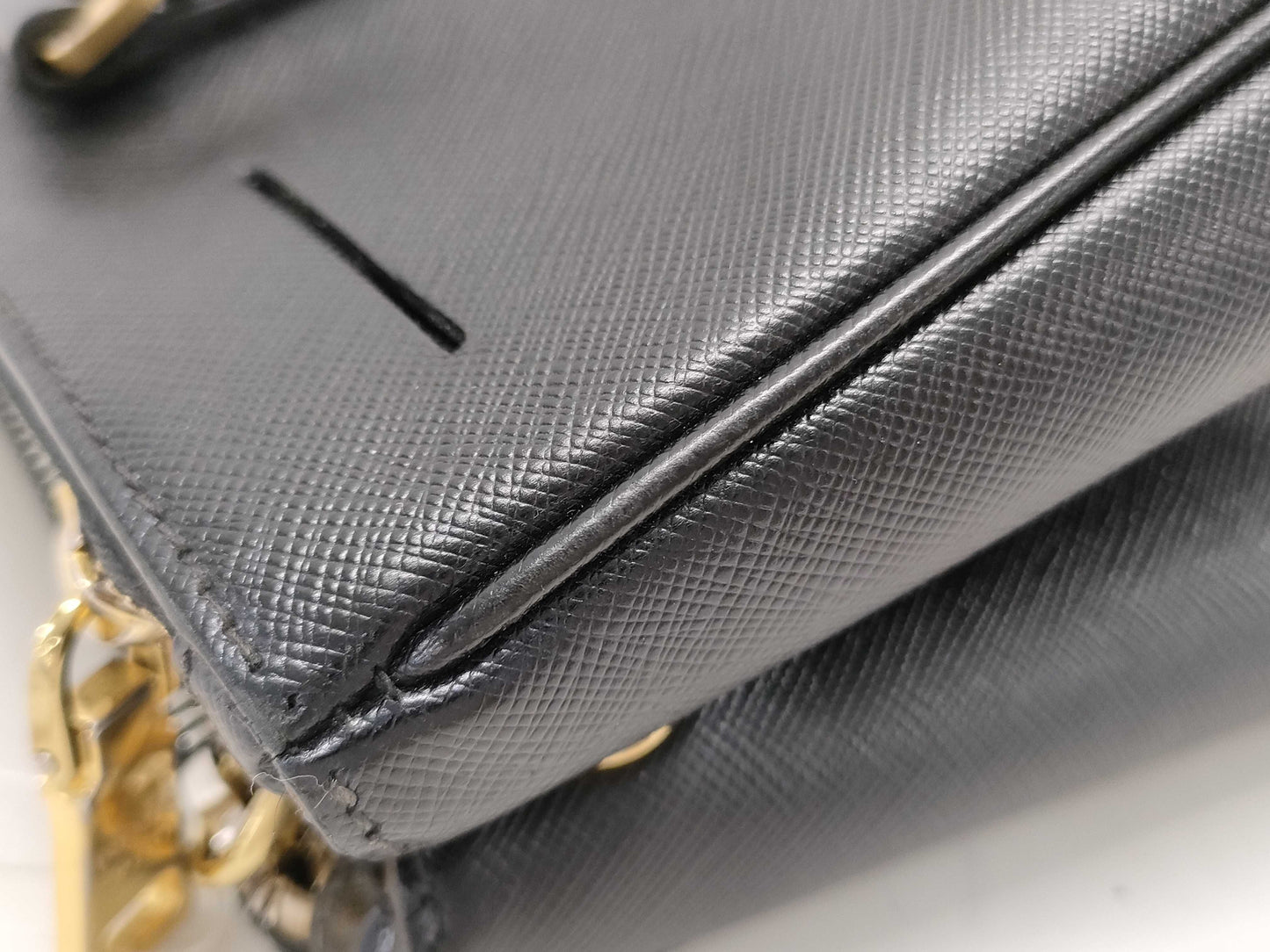 PRADA Galilea 2-way bag in Saffiano 1BA274 Black